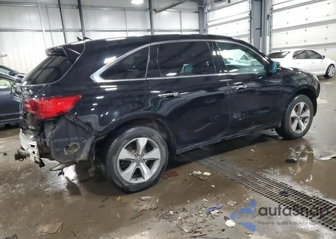 2014 Acura Mdx from USA, damaged, VIN 5FRYD4H24EB005603